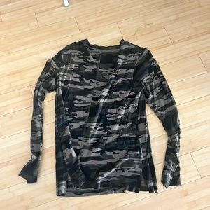 NEVER WORN CAMO TOP